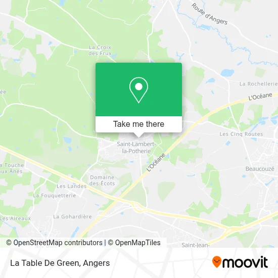 La Table De Green map