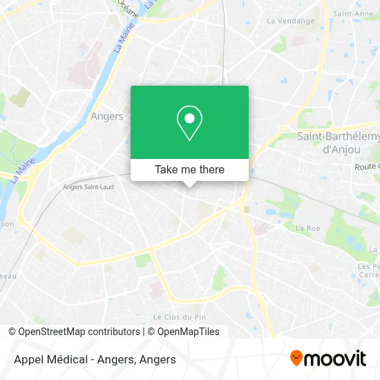 Appel Médical - Angers map