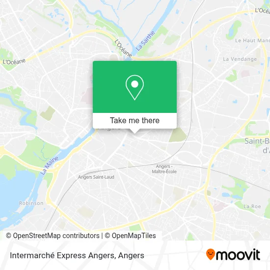 Intermarché Express Angers map