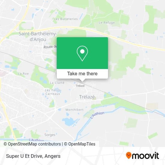 Super U Et Drive map
