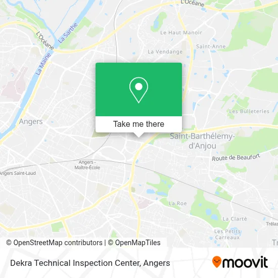 Dekra Technical Inspection Center map
