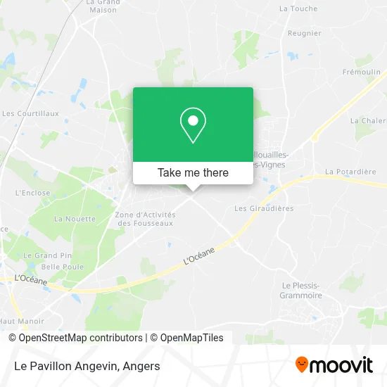 Le Pavillon Angevin map