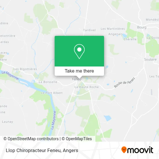Llop Chiropracteur Feneu map