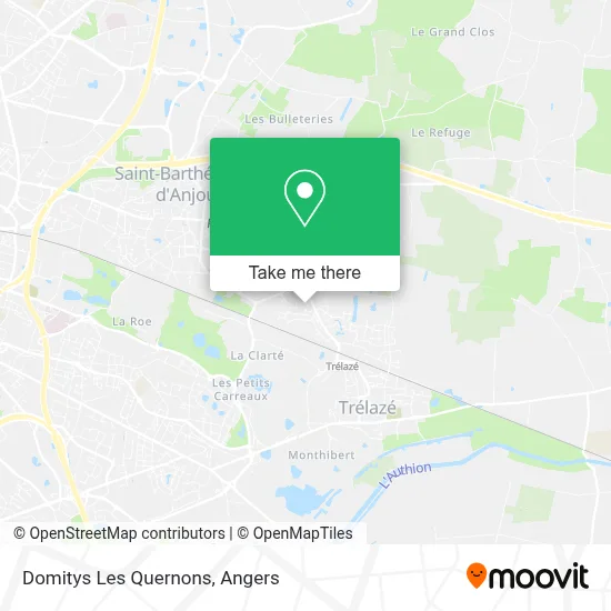 Domitys Les Quernons map