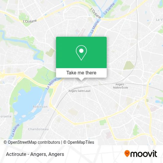 Actiroute - Angers map