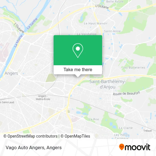 Vago Auto Angers map