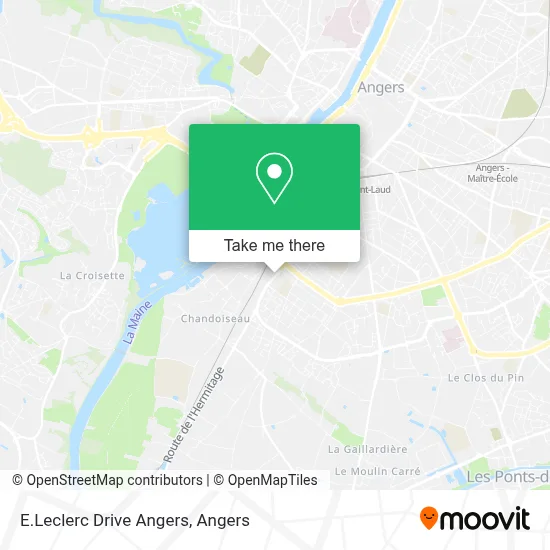 E.Leclerc Drive Angers map