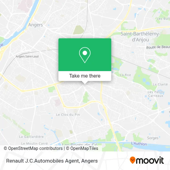 Renault J.C.Automobiles Agent map
