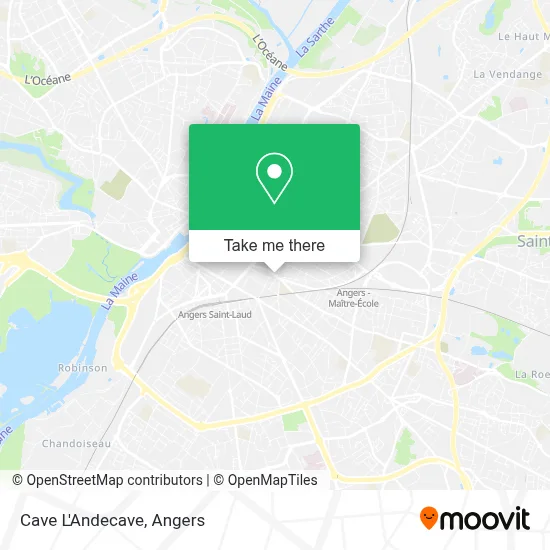 Cave L'Andecave map