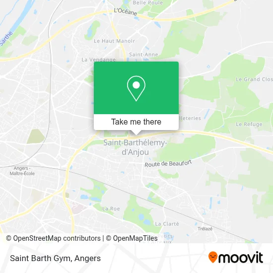 Saint Barth Gym map