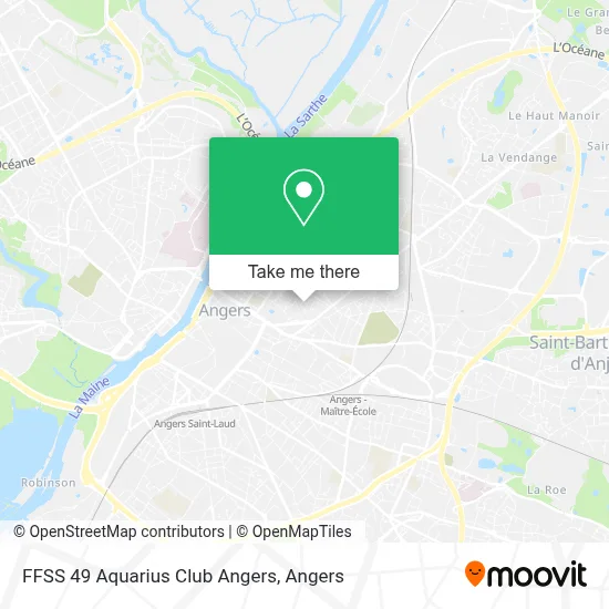 FFSS 49 Aquarius Club Angers map