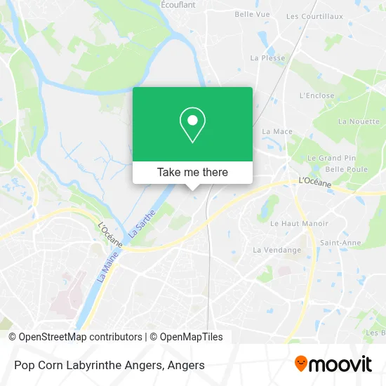 Pop Corn Labyrinthe Angers map