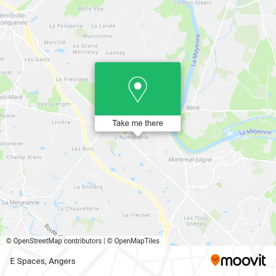 E Spaces map