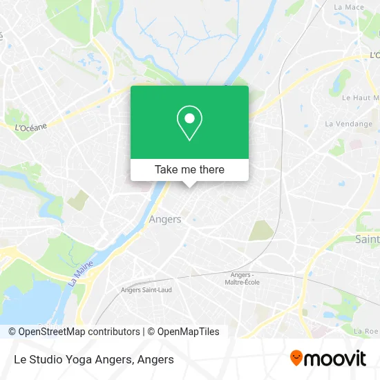 Le Studio Yoga Angers map