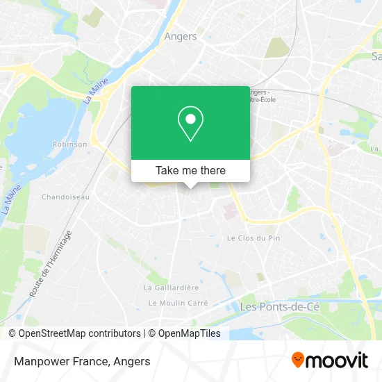 Manpower France map