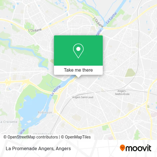 La Promenade Angers map