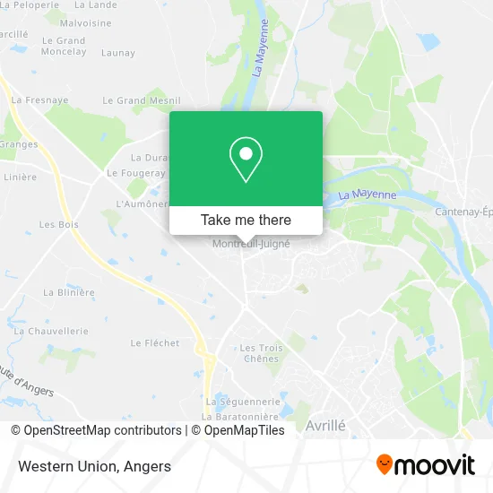 Western Union map