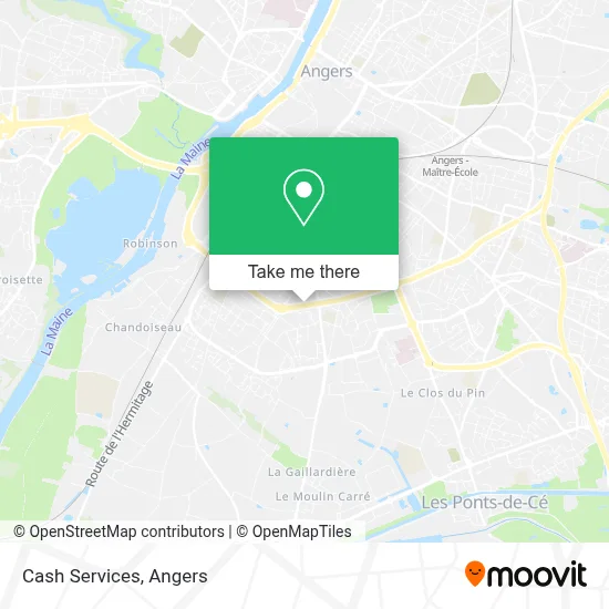 Cash Services map