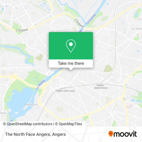 The North Face Angers map