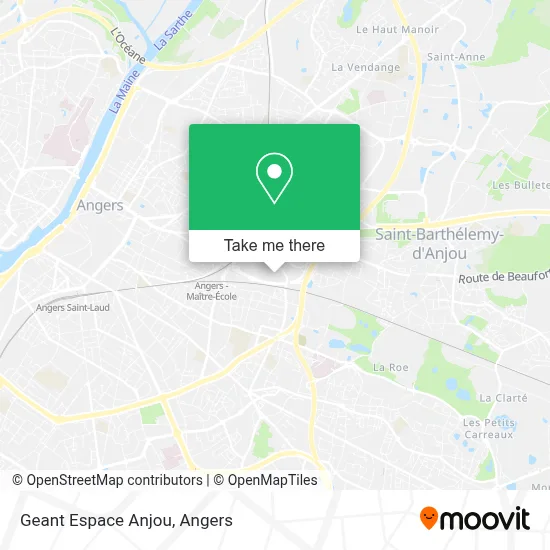 Geant Espace Anjou map