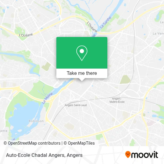 Auto-Ecole Chadal Angers map