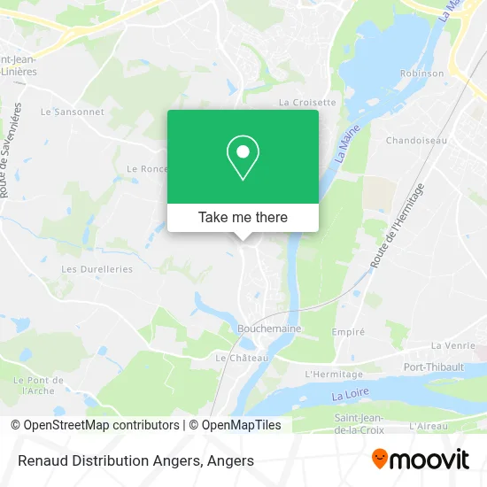 Renaud Distribution Angers map
