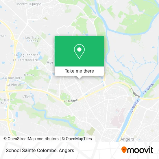 School Sainte Colombe map