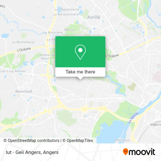 Iut - Geii Angers map