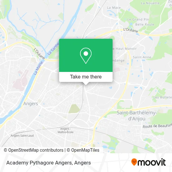 Academy Pythagore Angers map