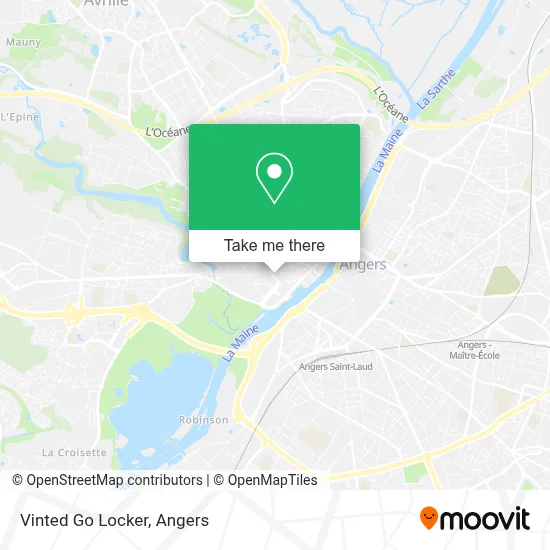Vinted Go Locker map