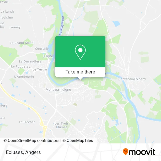 Ecluses map