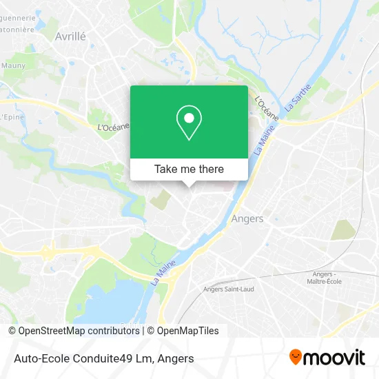 Auto-Ecole Conduite49 Lm map