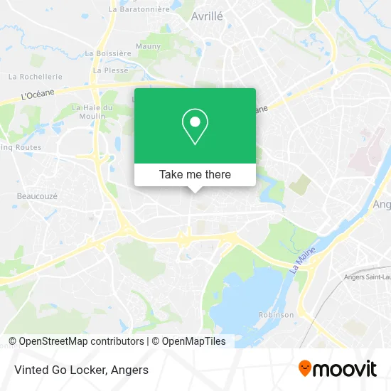 Vinted Go Locker map