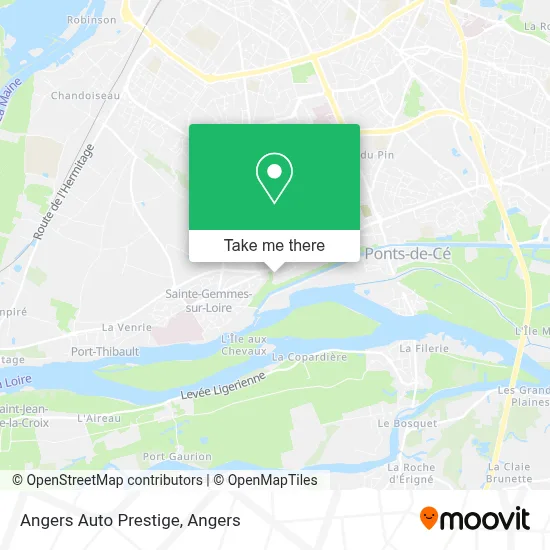 Angers Auto Prestige map