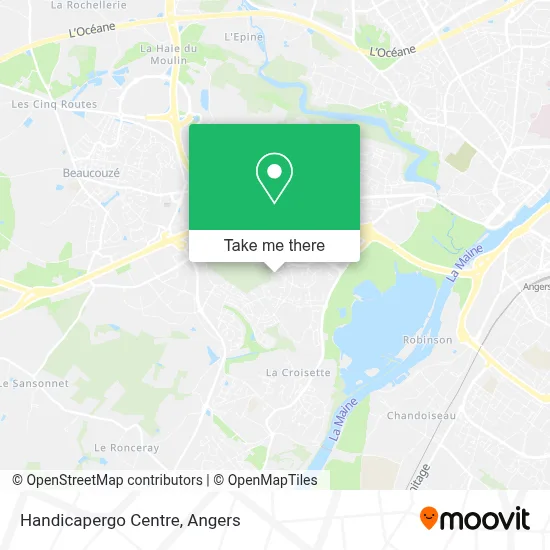 Handicapergo Centre map