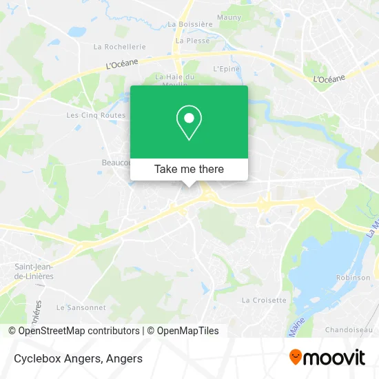 Cyclebox Angers map