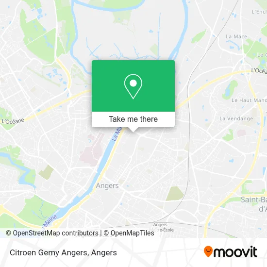 Citroen Gemy Angers map