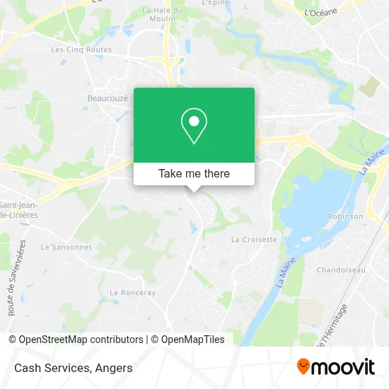 Cash Services map
