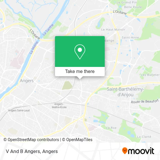 V And B Angers map