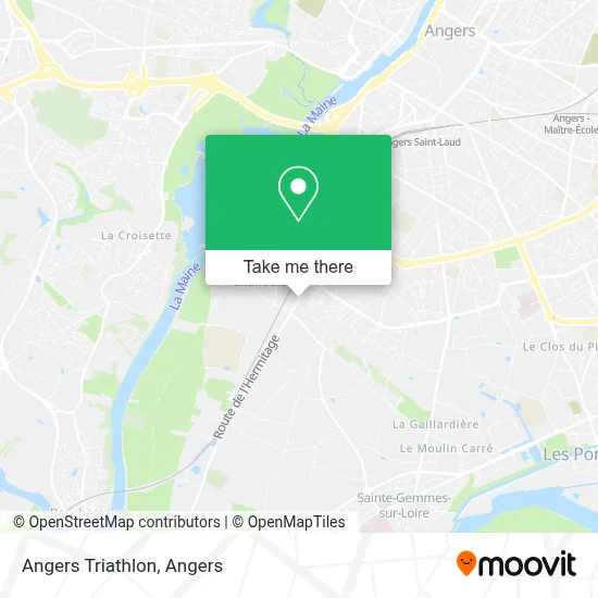 Angers Triathlon map
