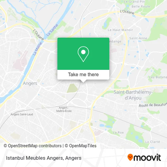 Istanbul Meubles Angers map