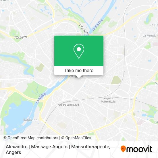 Alexandre | Massage Angers | Massothérapeute map