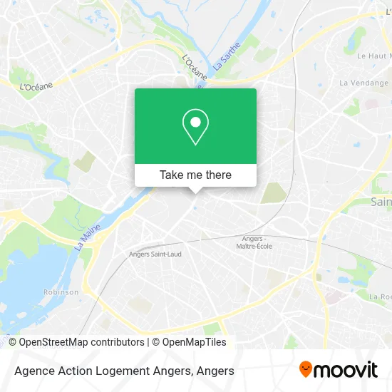 Agence Action Logement Angers map