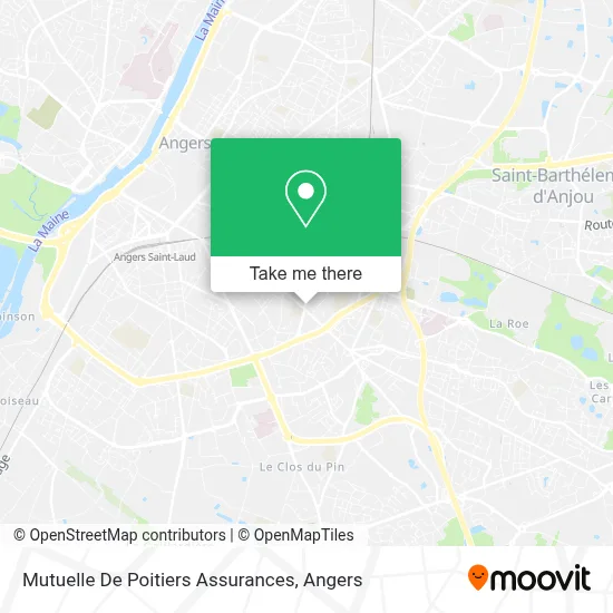 Mutuelle De Poitiers Assurances map