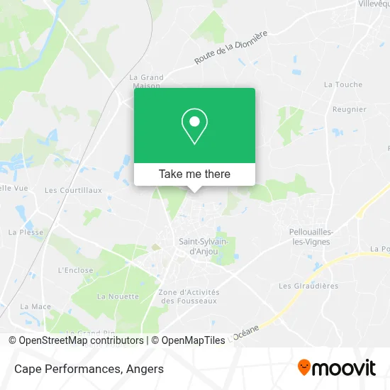 Cape Performances map