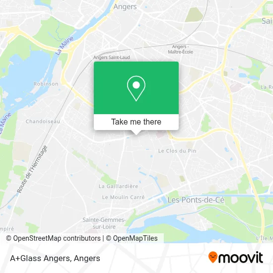 A+Glass Angers map