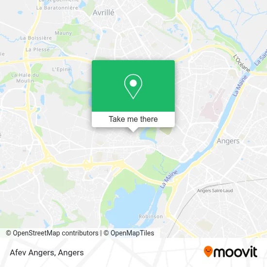 Afev Angers map