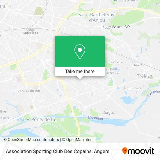Association Sporting Club Des Copains map