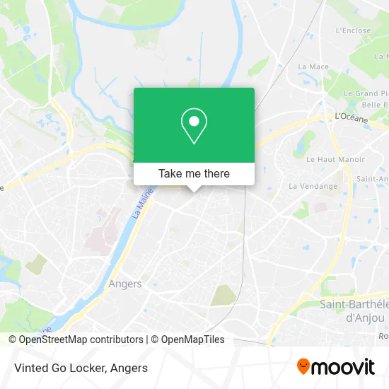 Vinted Go Locker map