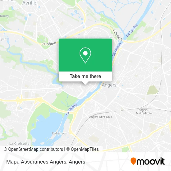 Mapa Assurances Angers map